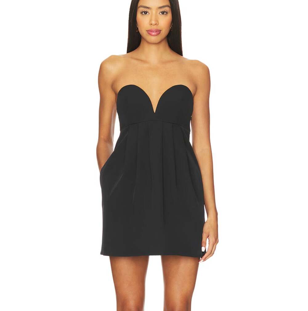 Free People x Revolve Floreo Black Mini Dress Size XS